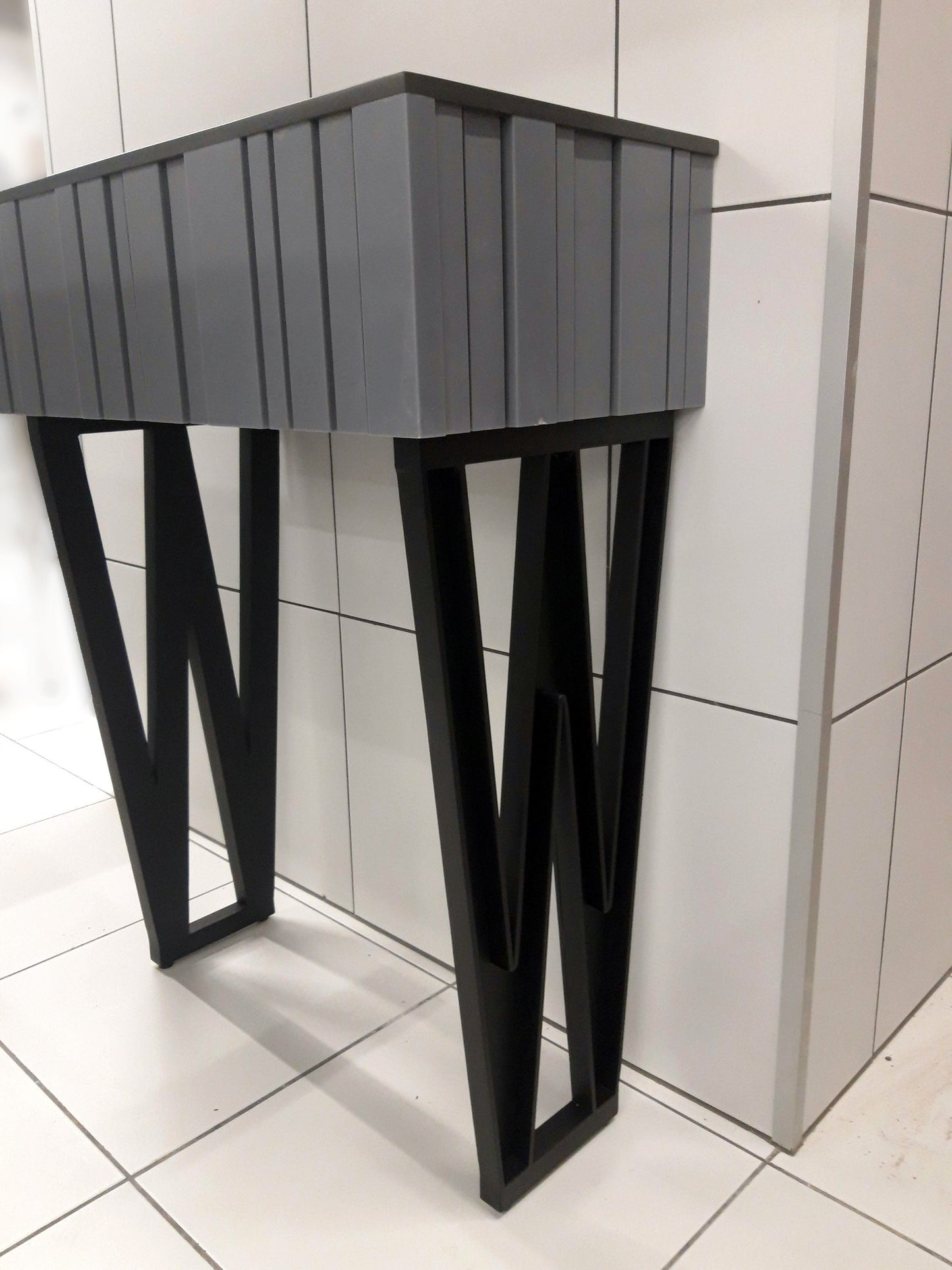 Стальные ножки стола "MW", основание стола, высококачественное основание стола, основание обеденного стола, промышленные ножки, современные стальные ножки стола (КОМПЛЕКТ ИЗ 2 шт.)