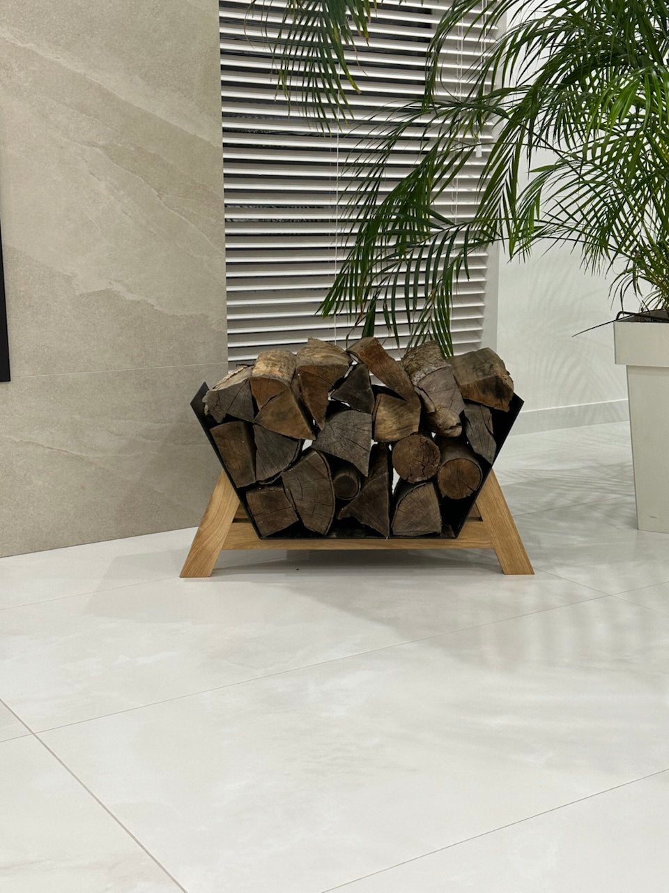 Modern Firewood Rack